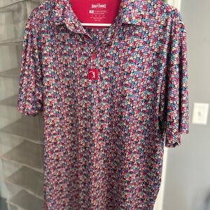 Bobby Jones Men's Vibrant Pattern Polo Shirt